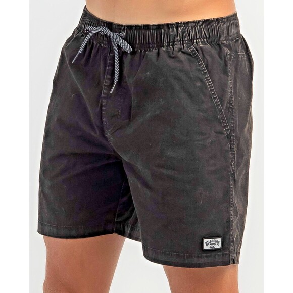 Billabong Men's Mario Stretch Elastic Comfort Drawstring Casual Shorts Black S